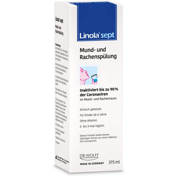 Linola sept Mund- und Rachenspülung, 375 ml Lösung