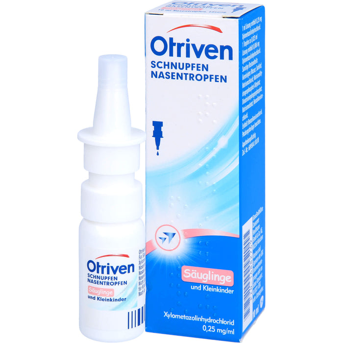 Otriven gegen Schnupfen 0,025 % Nasentropfen für Säuglinge und Kleinkinder unter 2 Jahren, 10 ml Solution