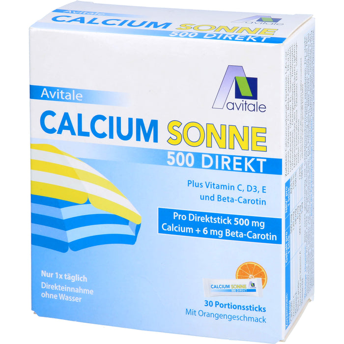 Calcium Sonne 500 Granulat mit Orangengeschmack, 30 pc Bâtonnets