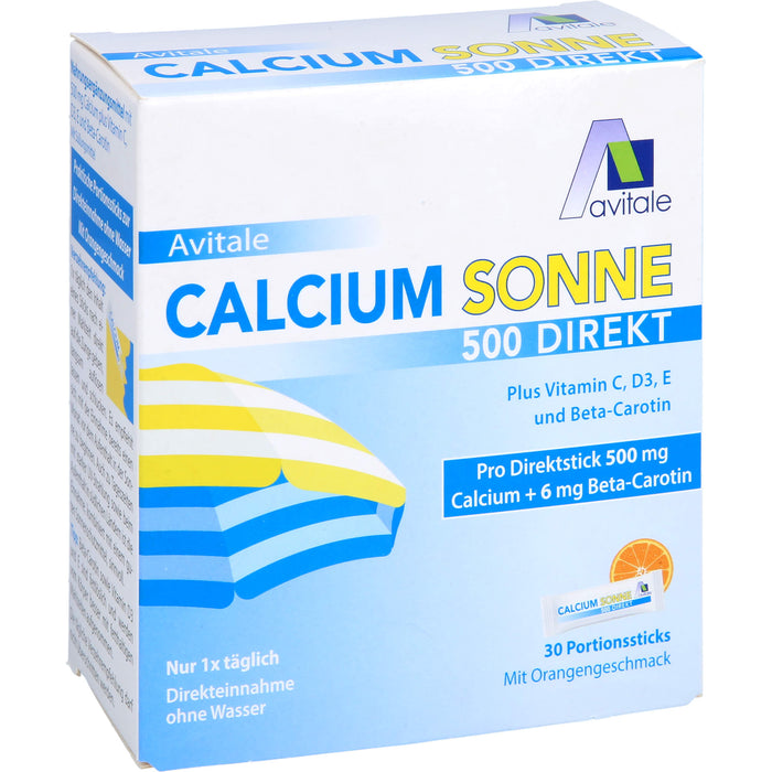 Calcium Sonne 500 Granulat mit Orangengeschmack, 30 pc Bâtonnets