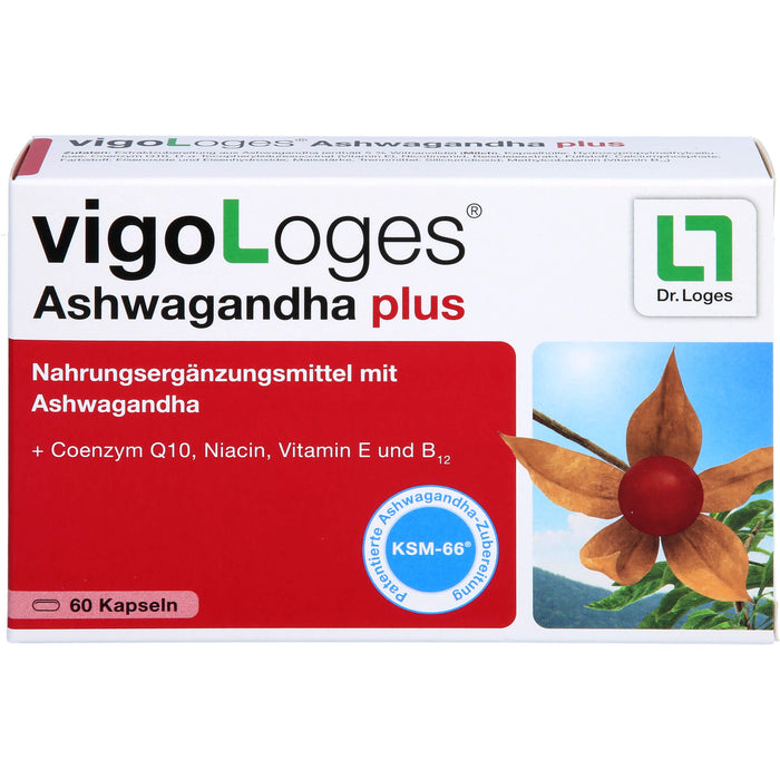 vigoLoges Ashwagandha plus Kapseln, 60 St., 60 St. Kapseln