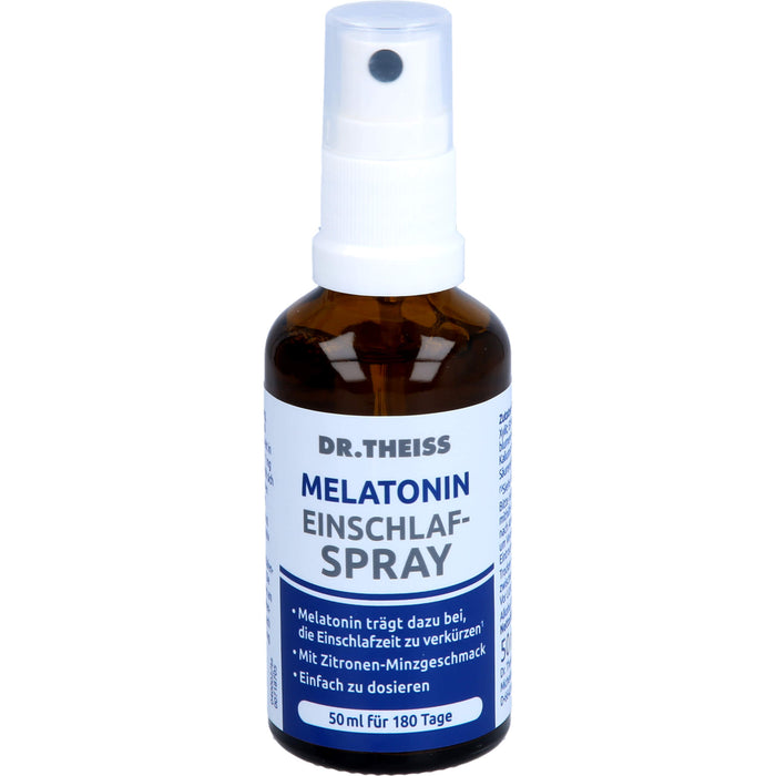 DR. THEISS Melatonin Einschlaf-Spray zur Verkürzung der Einschlafzeit, 50 ml Lösung