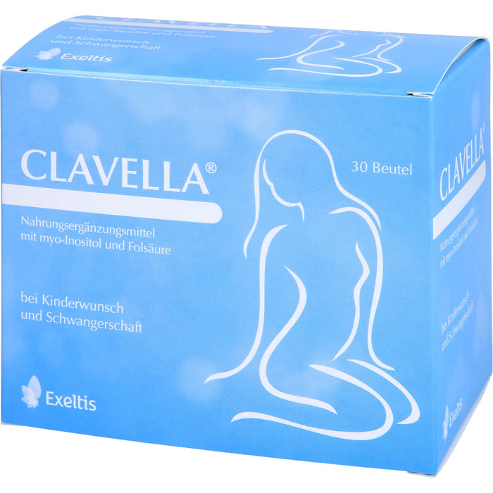 CLAVELLA Pulver bei Kinderwunsch und Schwangerschaft, 30 pcs. Sachets