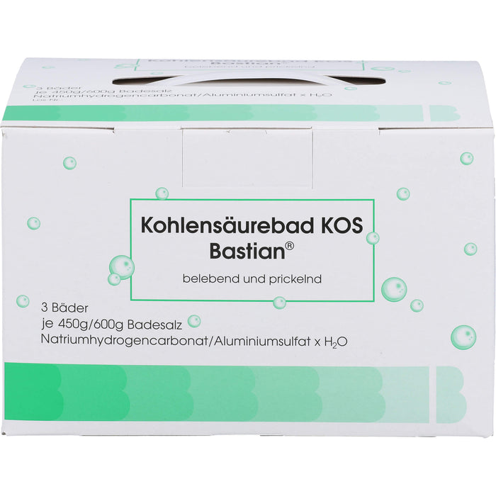 Kohlensäurbad KOS Bastian Badesalz belebend und prickelnd, 3 pcs. Sachets