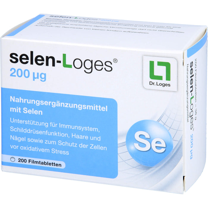 Selen-Loges 200 µg Filmtabletten, 200 pcs. Tablets