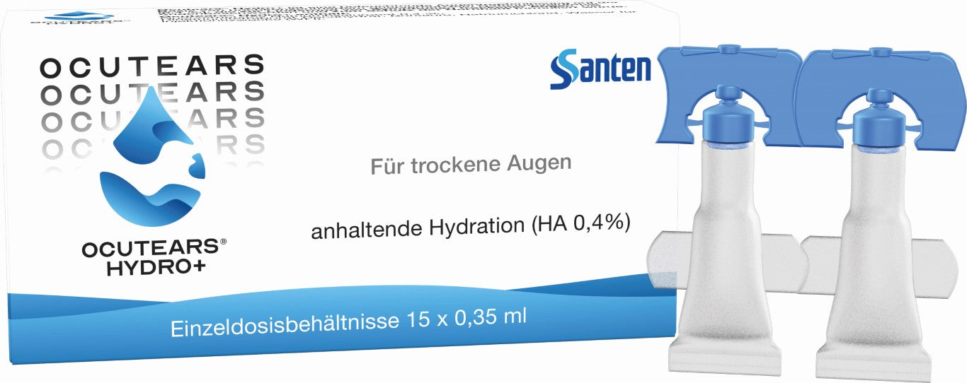 Ocutears HYDRO+ - Augentropfen bei Trockenen Augen mit Hyaluronsäure, 15 pcs. Single-dose pipettes