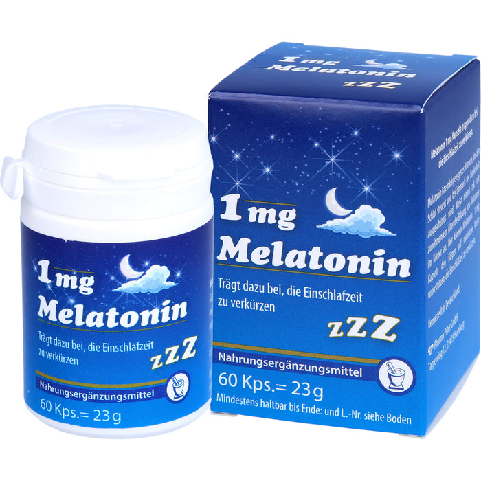 Melatonin 1mg Kapseln, 60 St KAP