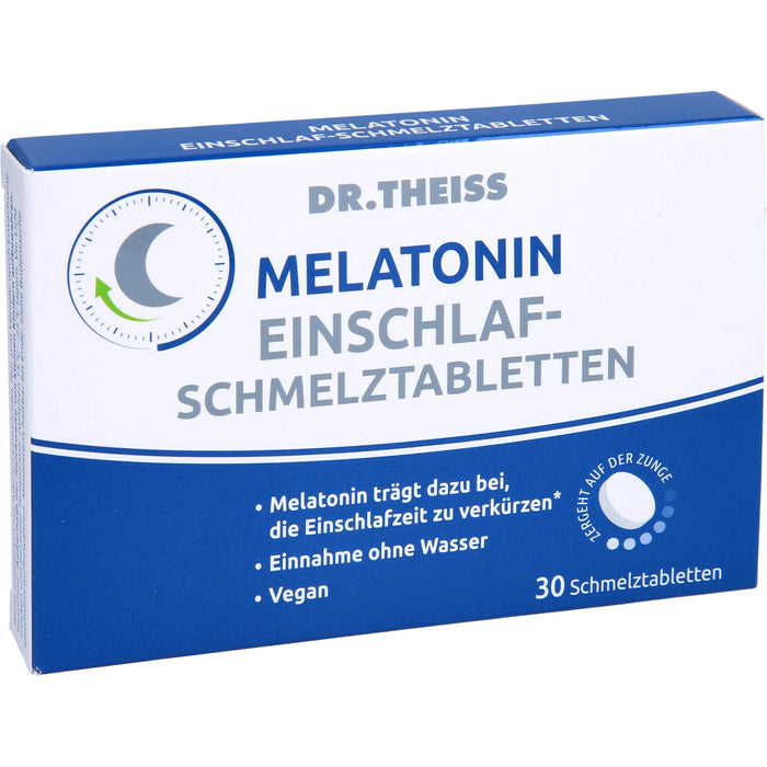 Dr. Theiss Melatonin Einschlaf-Schmelztabletten, 30 pc Tablettes