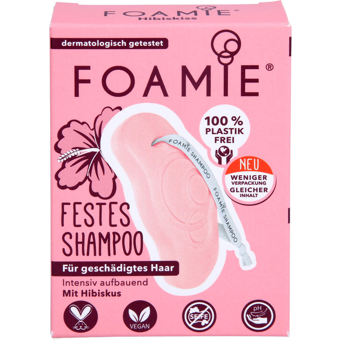 Foamie Festes Shampoo Hibiskiss für geschäd.Haar, 80 g SHA