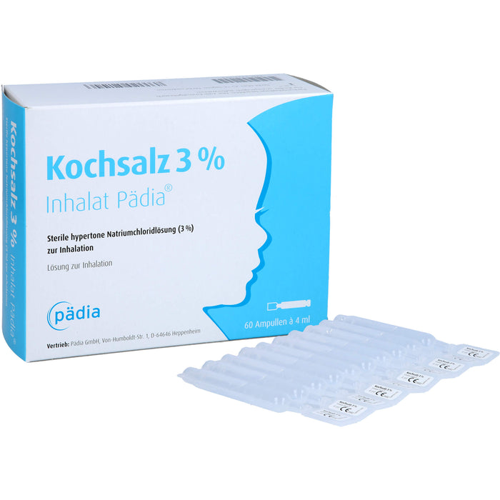 Kochsalz 3 % Inhalat Pädia, 60 St. Ampullen