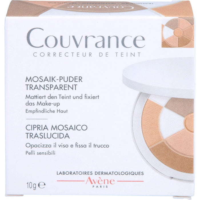 Avène Couvrance Mosaik-Puder TRANSPARENT m. Schwäm, 10 g Puder