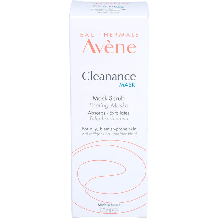 AVENE Cleanance MASK Peeling-Maske nat. Zellulose, 50 ml EMU