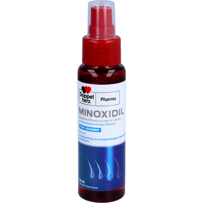 MINOXIDIL DoppelherzPharma 50 mg/ml Lösung zur Anwendung auf der Haut (Kopfhaut), Für Männer, 3X60 ml LOE