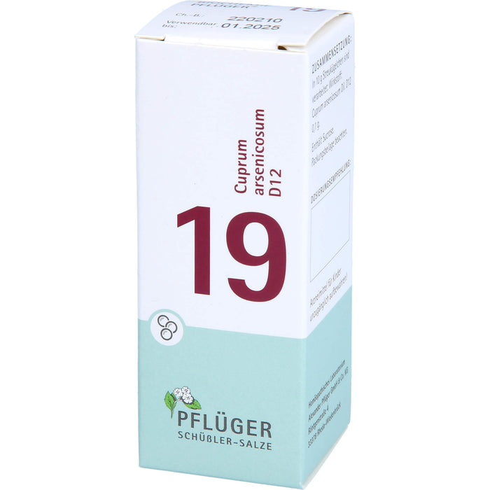 Biochemie Nr.19 Cuprum arsenicosum D12 Pflüger Globuli, 15 g GLO