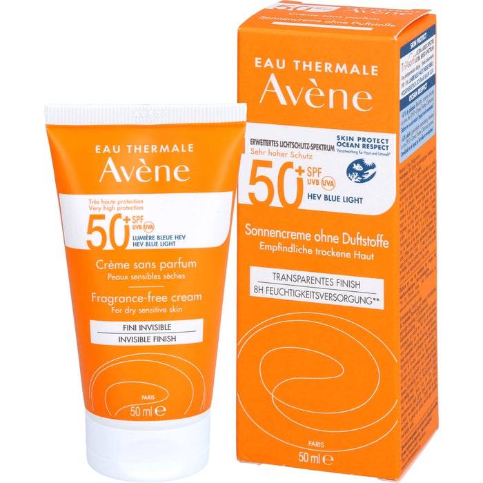 AVENE Sonnenfluid ohne Duftstoffe 50+, 50 ml CRE