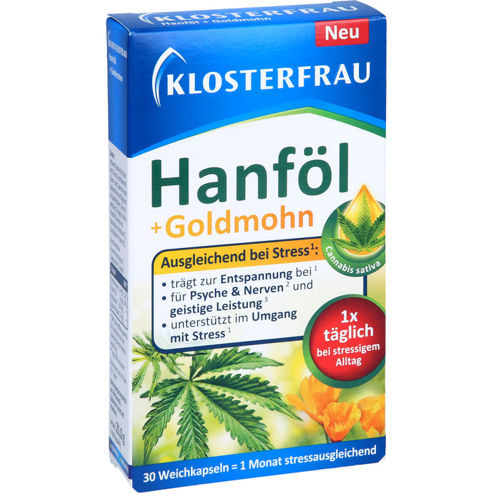 Klosterfrau Hanföl + Goldmohn, 30 St KAP