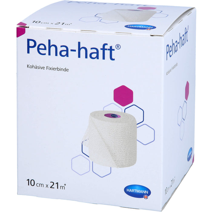 Peha-haft kohäsive Fixierbinde latexfrei 10 cm x 21 m, 1 pcs. Bandage