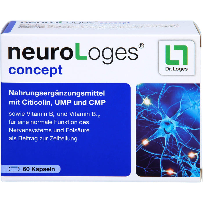 NeuroLoges concept Kapseln für eine normale Funktion des Nervensystems, 60 St. Kapseln