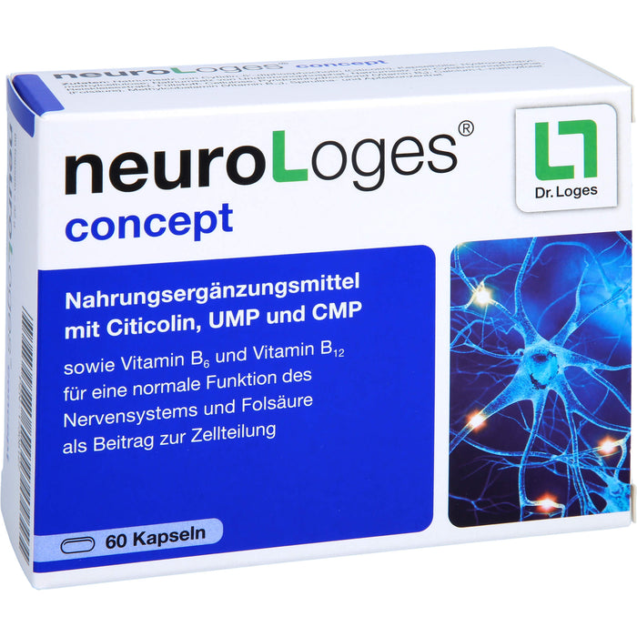 NeuroLoges concept Kapseln für eine normale Funktion des Nervensystems, 60 pcs. Capsules