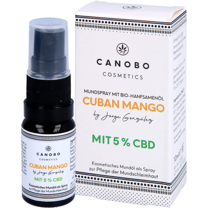 Canobo Bio CBD 5% Cuban Mango Mundspray, 10 ml SPR