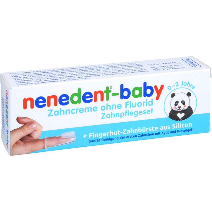 nenedent-baby Zahncreme o. Fluorid Zahnpflegeset, 20 ml ZCR