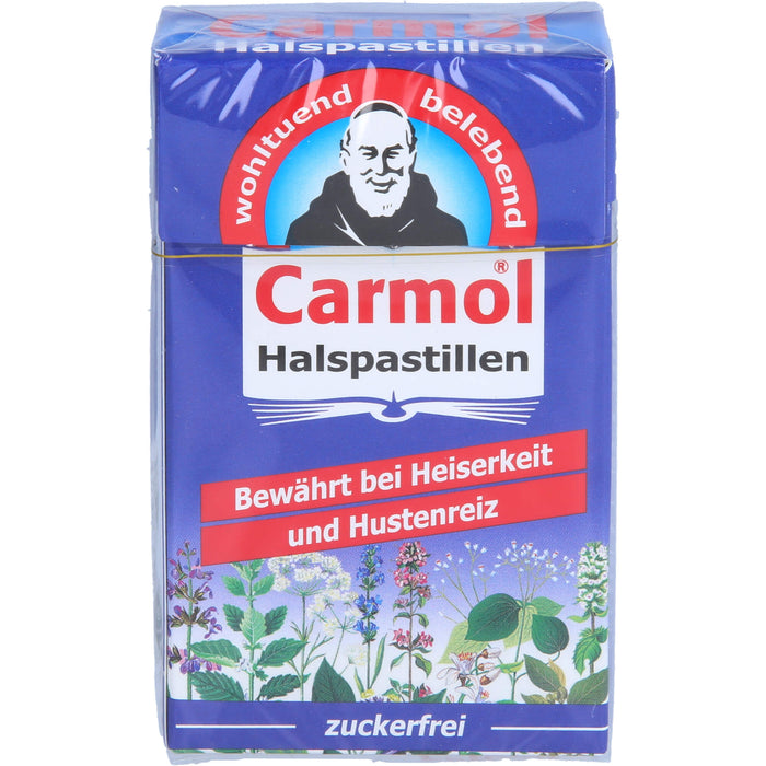 Carmol zuckerfreie Halspastillen bewährt bei Heiserkeit und Hustenreiz, 45 g Candies