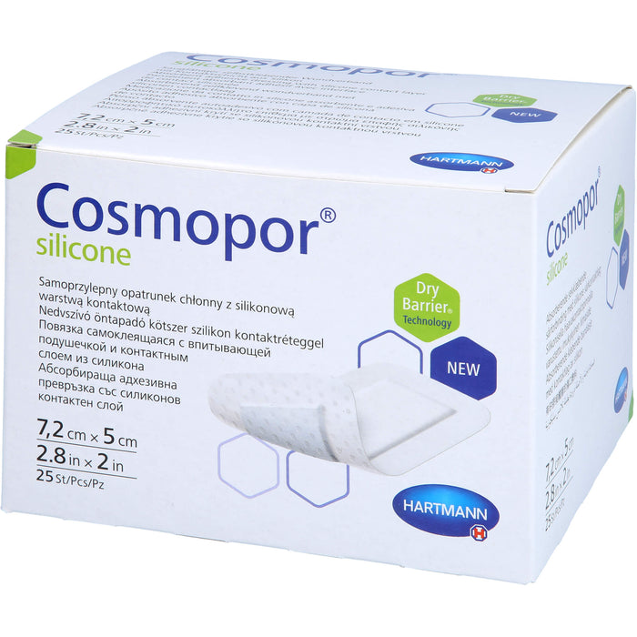 Cosmopor silicone 7,2x5cm P25, 25 St VER