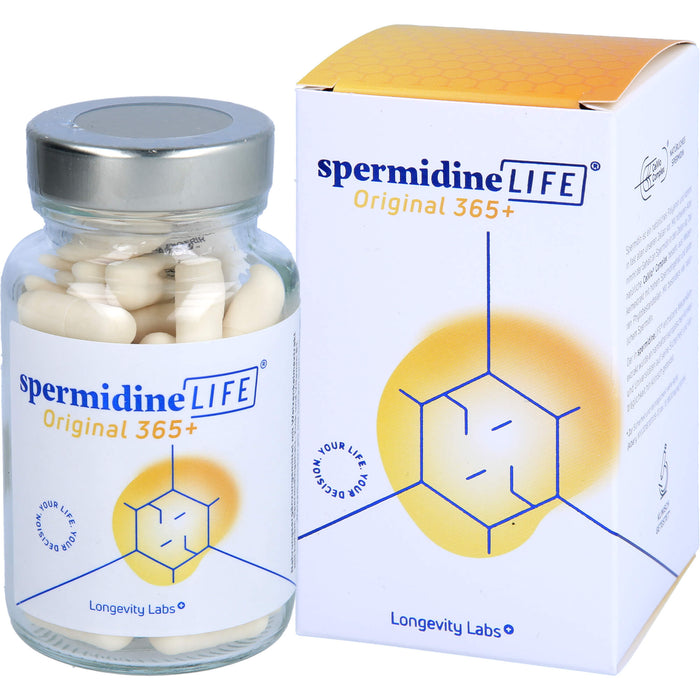 SpermidineLIFE Original 365+ Kapseln zur Unterstützung der körpereigenen Zellerneuerung, 60 pc Capsules