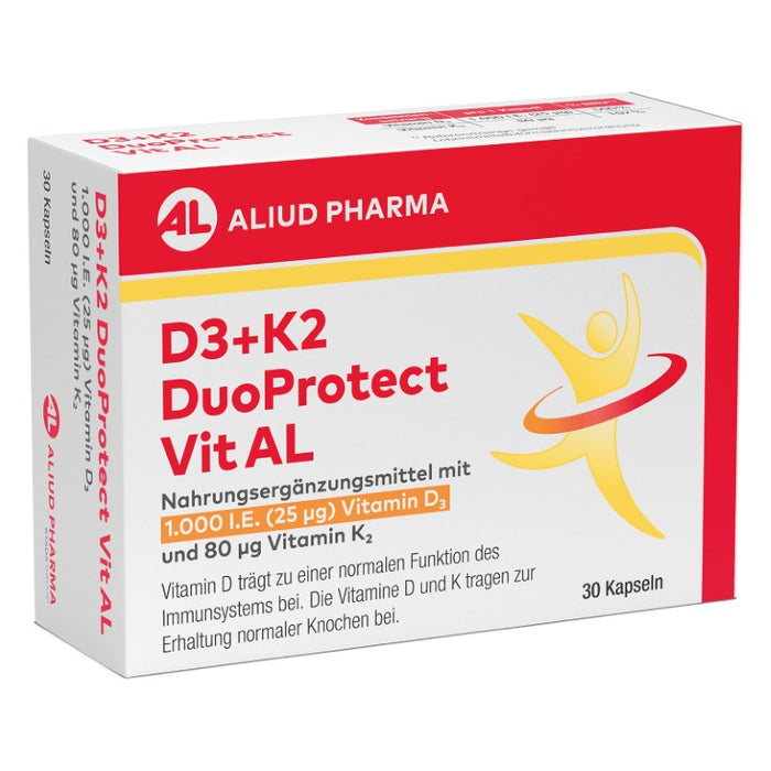 D3+K2 DuoProtect Vit AL 1000 I.E./80 ug Kapseln, 30 pcs. Capsules