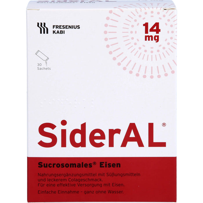 SiderAL Eisen 14mg Cola Sachets, 30 St GRA