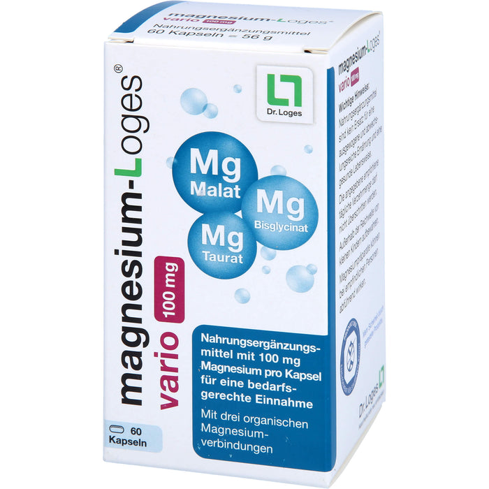 Magnesium-Loges vario 100 mg Kapseln, 60 pcs. Capsules