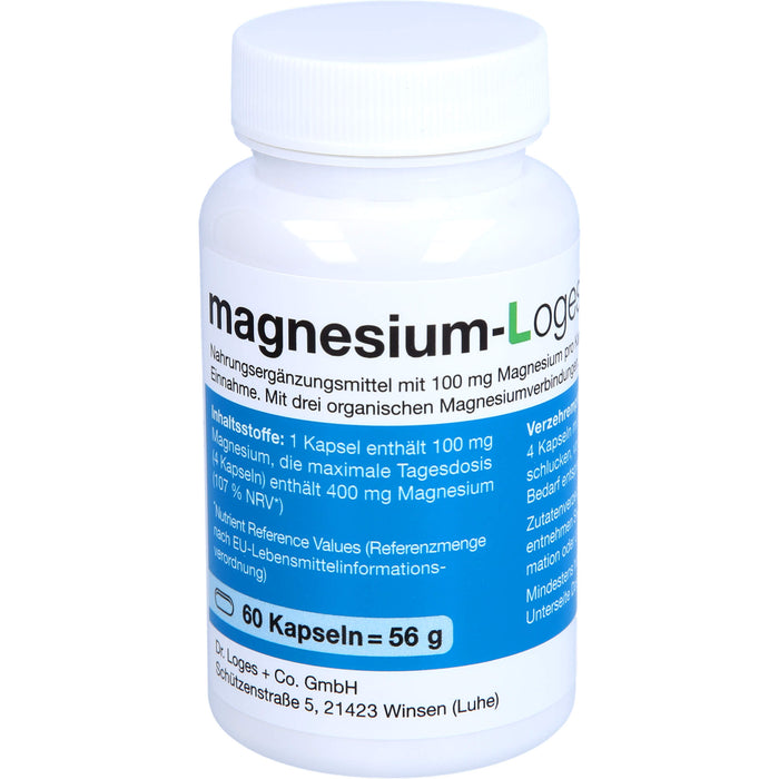 Magnesium-Loges vario 100 mg Kapseln, 60 St. Kapseln