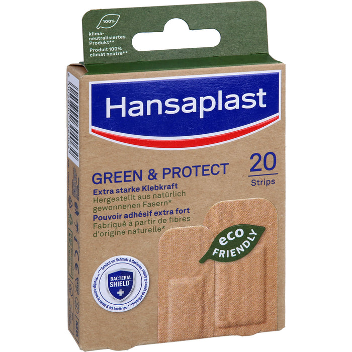 Hansaplast Green & Protect Pflaster, 20 St. Pflaster