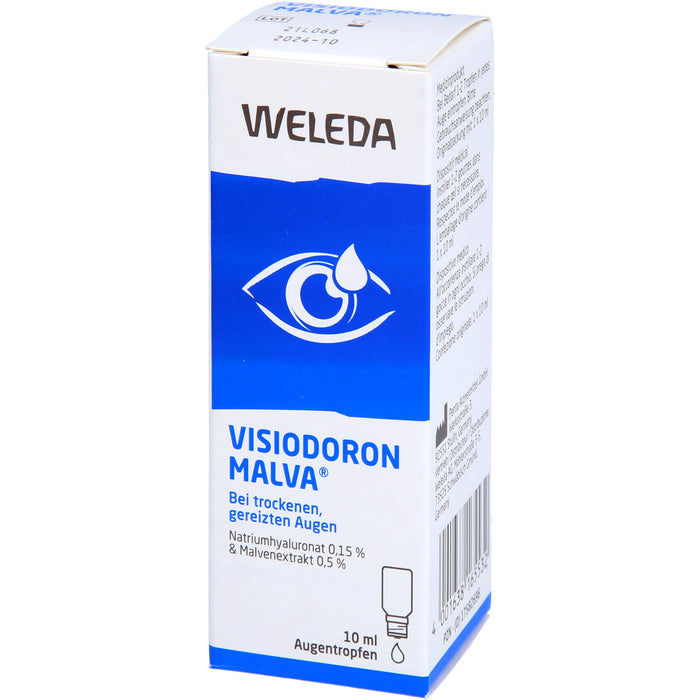 WELEDA Visiodoron Malva Augentropfen bei trockenen und gereizten Augen, 10 ml Solution