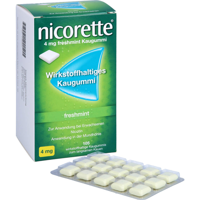 Nicorette 4 mg freshmint axicorp Kaugummi, 105 St KGU