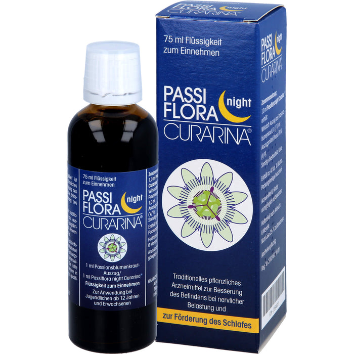 Passiflora night Curarina, Flüssigkeit zum Einnehmen, 75 ml FLE