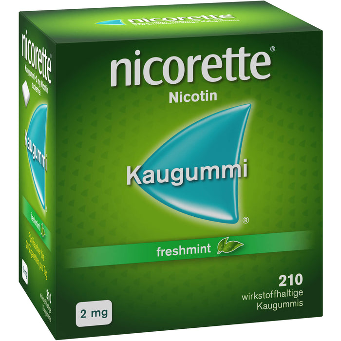 Nicorette Kaugummi 2 mg freshmint, 210 St KGU