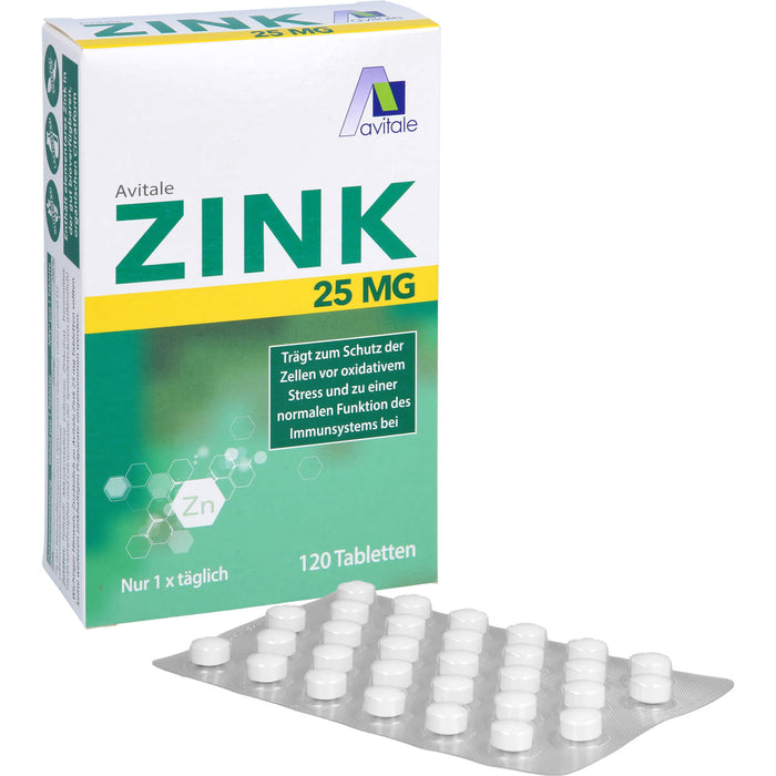 Zink 25 mg, 120 St TAB