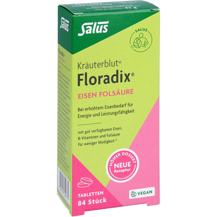 Floradix Eisen Folsäure, 84 St TAB