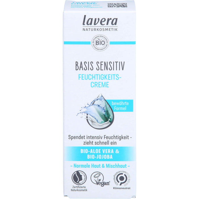 lavera BASIS SENSITIV FEUCHTIGKEITSCREME, 50 ml XTC