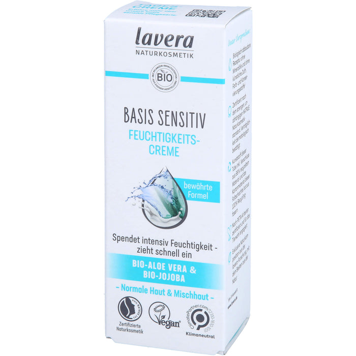 lavera BASIS SENSITIV FEUCHTIGKEITSCREME, 50 ml XTC