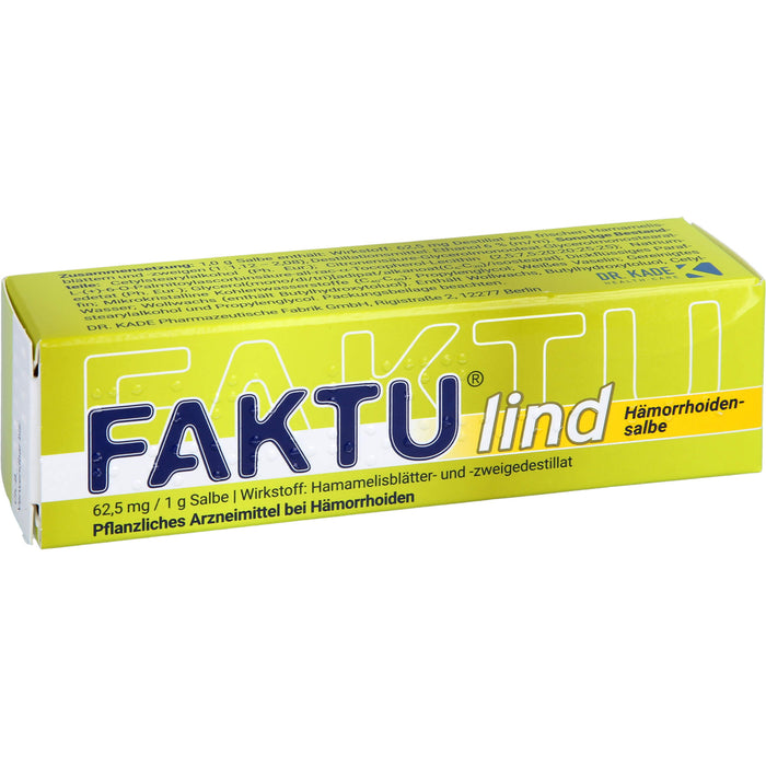 FAKTU lind Hämorrhoidensalbe, 25 g Salbe