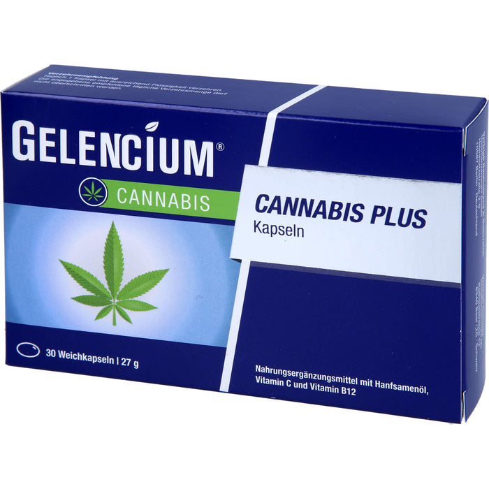 Gelencium Cannabis plus Kapseln zur Entspannung, 30 pc Capsules