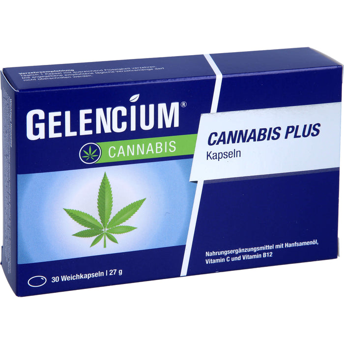 Gelencium Cannabis plus Kapseln zur Entspannung, 30 pc Capsules