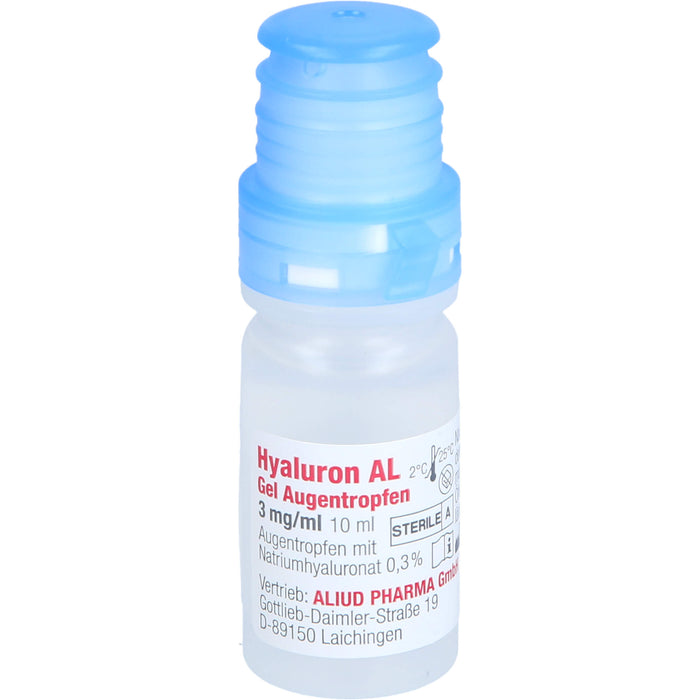 Hyaluron AL Gel Augentropfen 3 mg/ml zur intensiven Befeuchtung trockener Augen, 10 ml Solution