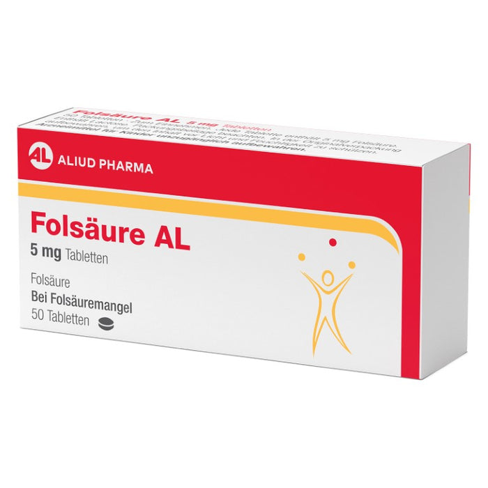 Folsäure AL 5 mg Tabletten, 50 St. Tabletten