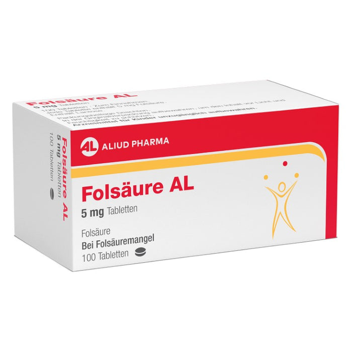 Folsäure AL 5 mg, 100 pcs. Tablets