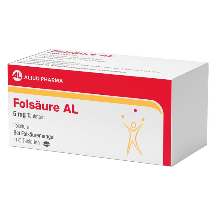 Folsäure AL 5 mg, 100 pcs. Tablets