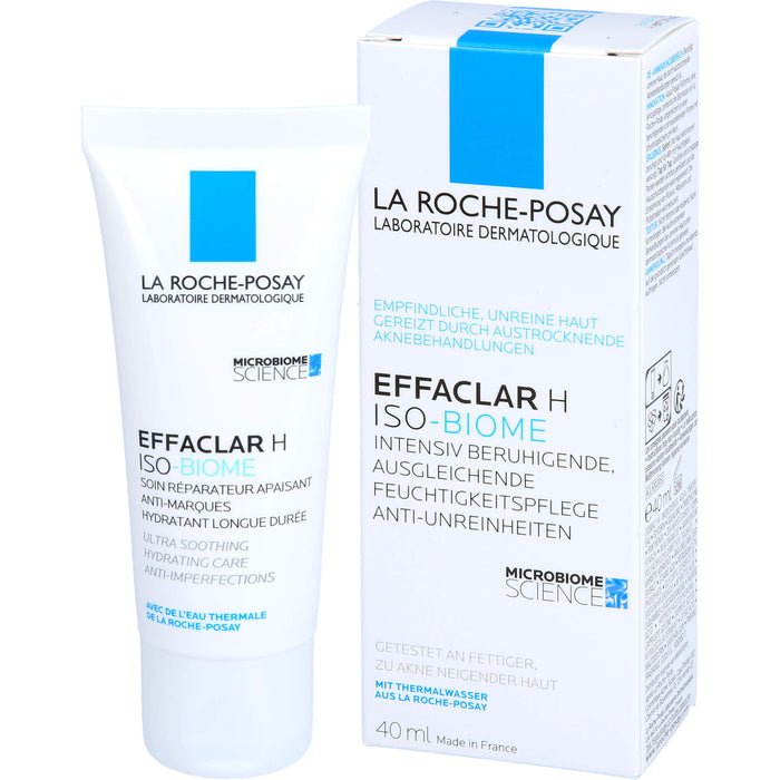 LA ROCHE-POSAY Effaclar H ISO-BIOME intensiv beruhigende Feuchtigkeitspflege gegen Unreinheiten, 40 ml Crème