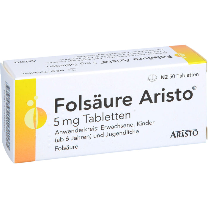 Folsaeure Aristo 5mg Tab, 50 St TAB